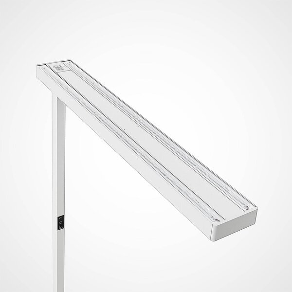Lampa stojąca Susi Arcchio, możliwość ściemniania, biały / opal, biuro, aluminium, nowoczesny