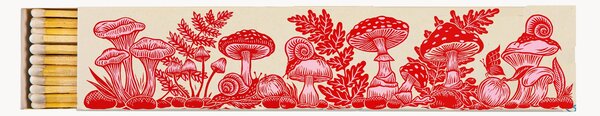 Zapałki Pink and Red Mushrooms
