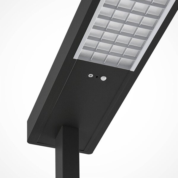 Lampa stojąca Susi Arcchio, możliwość ściemniania, czarny, biuro, aluminium, nowoczesny