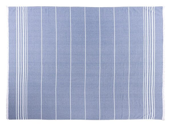 Niebieski bawełniany koc 150x200 cm Solene – Tiseco Home Studio