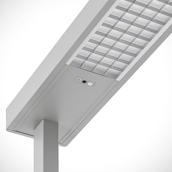 Lampa stojąca Susi Arcchio, możliwość ściemniania, aluminiowy / szary / cynkowy, biuro, aluminium, nowoczesny
