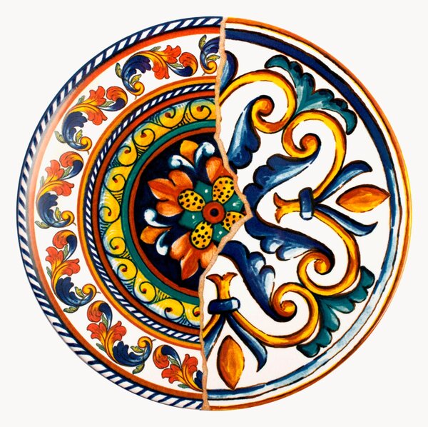 Komplet talerzy śniadaniowych Positano, 4 elem