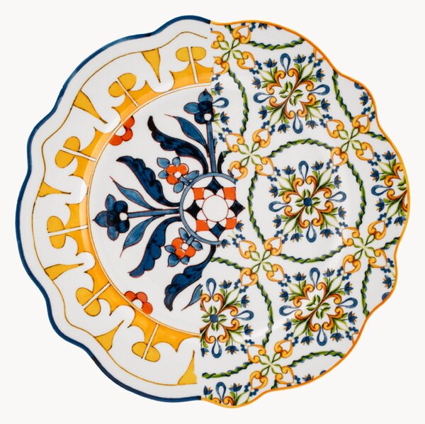 Komplet talerzy śniadaniowych z porcelany kostnej Faenza, 6 elem