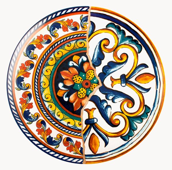 Komplet talerzy dużych Positano, 4 elem