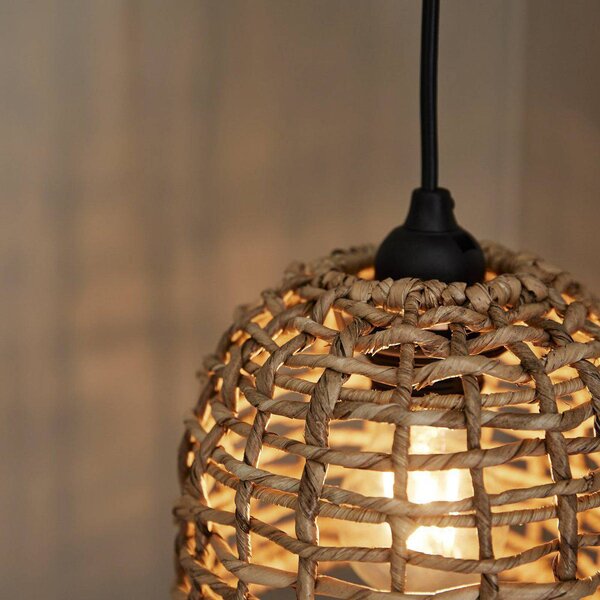 PR Home Lampa wisząca Cebu, możliwość ściemniania, jasne drewno, salon / jadalnia, drewno, dworkowy / rustykalny