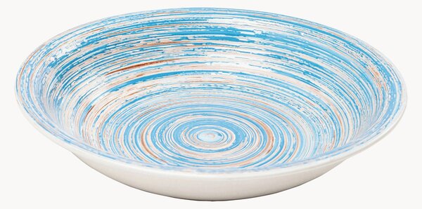 Komplet ręcznie wykonanych talerzy głębokich Swirl, 6 elem