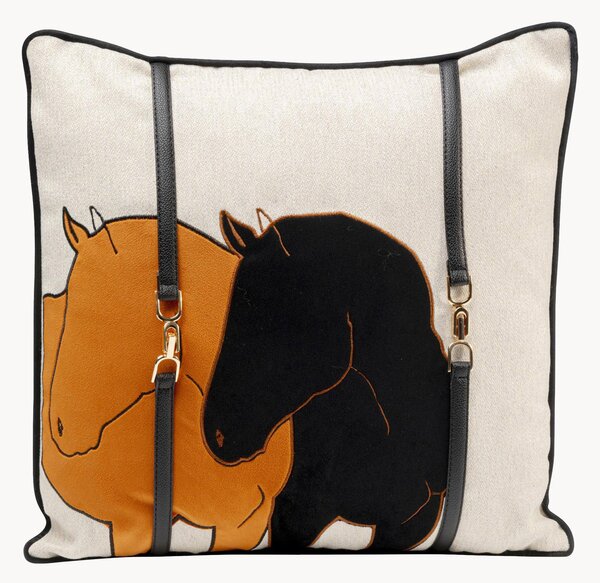 Poduszka z aksamitu Horse Date