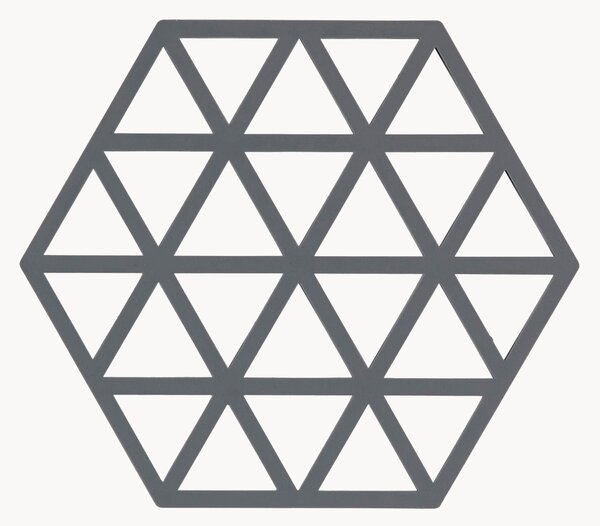Komplet podstawek z silikonu Triangles, 6 elem