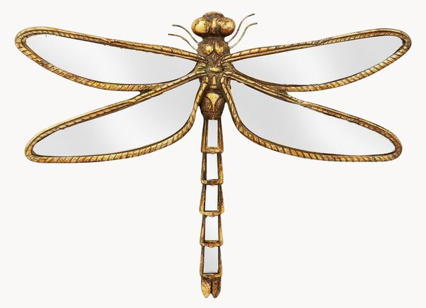 Dekoracja ścienna ze szkła lustrzanego Dragonfly, S 35 cm