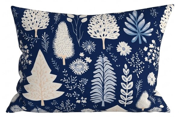Poszewka na poduszkę z mikrofibry INDIGO BLOOM 50x70 cm, niebieska