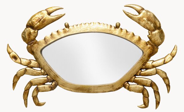 Ręcznie wykonana dekoracja ścienna ze szkła Crab