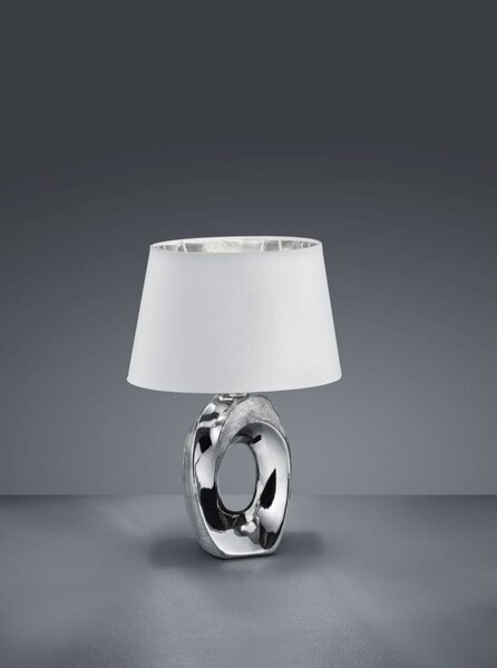 Taba lampa stołowa 1-punktowa biała/srebrna R50511089