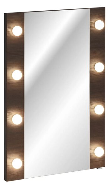 Lustro wiszące z oświetleniem LED Dąb Ristretto H2-B20