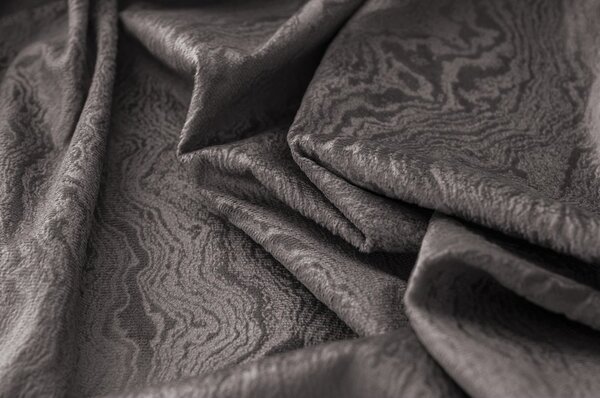 Zasłona zaciemniająca DUNES VELVET 140x250 cm, ciemnoszara Zawieszanie: Metalowe pierścienie