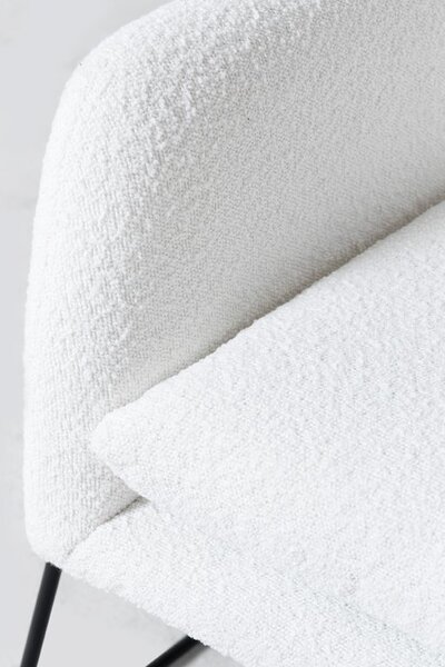 Biały designerski fotel MILAN
