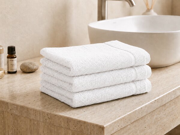 Ręcznik Classic biały 30x30 cm, 100% bawełna