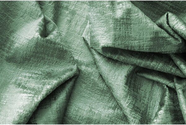 Zaciemniająca zasłona LOOM VELVET 140x250 cm, zielona Zawieszanie: Metalowe pierścienie