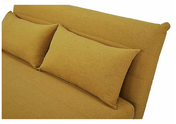 Musztardowa rozkładana sofa SPIKE II