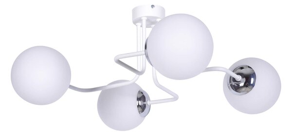Biała nowoczesna lampa sufitowa - S757-Kolia