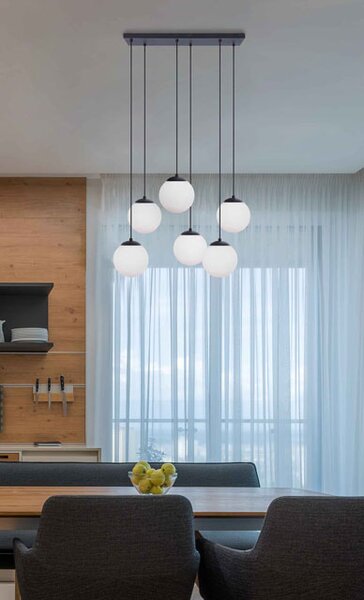Lampa Wisząca Nad Stół Szklane Kule T6-C71