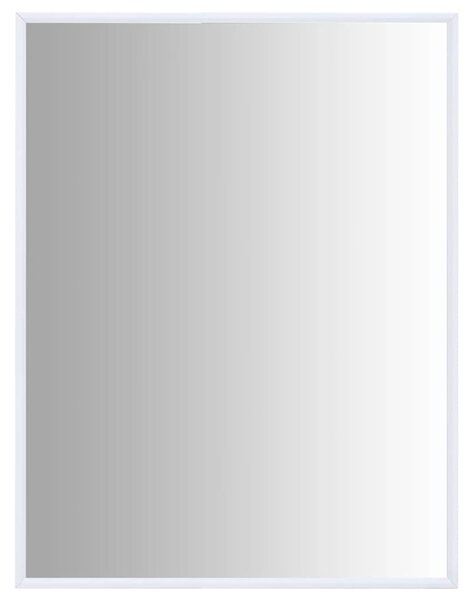 Lustro w białej ramie, 80x60 cm