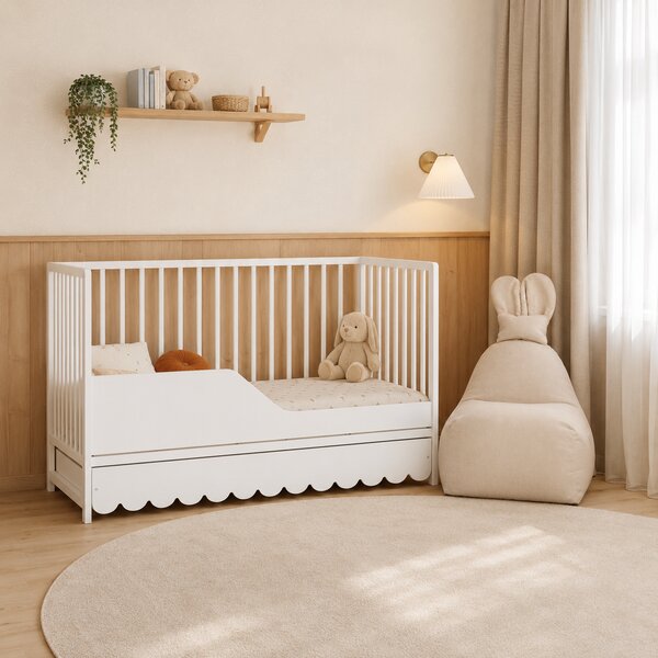 Łóżeczko-Sofa 120x60 Mimi - Białe