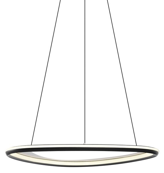 Designerska lampa wisząca czarna z 3-stopniową regulacją ściemniania - Organico