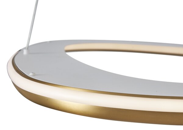 Designerska lampa wisząca złota z 3-stopniową regulacją ściemniania - Organico