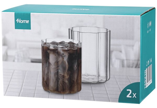 4Home Zestaw szklanek Florette 400 ml, 2 szt
