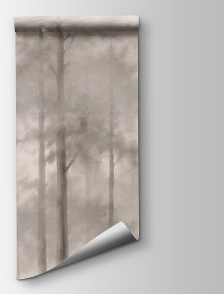 Fototapeta Zamglony las z drzewami, Fototapety Las, Popularne Fototapety, t01056v2 - Tapeko.pl