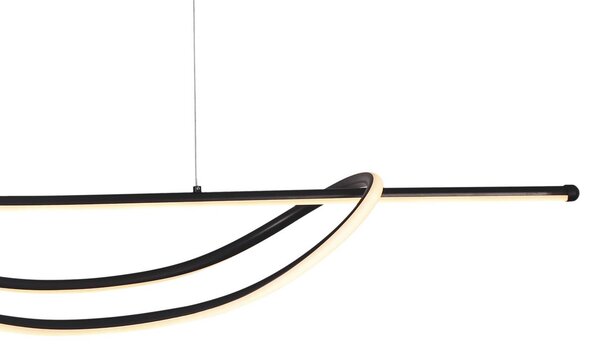 Lampa wisząca Ambar Milagro Lighting, czarny, salon / jadalnia, metal, nowoczesny