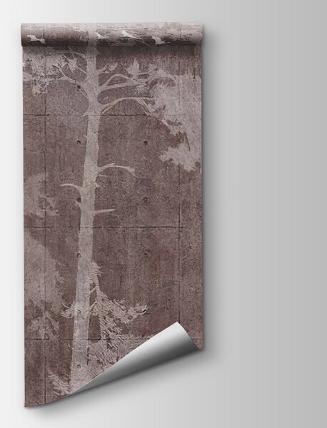 Fototapeta Grupa drzew, nad którymi latają ptaki, Fototapety Las, Popularne Fototapety, u62714v3 - Tapeko.pl