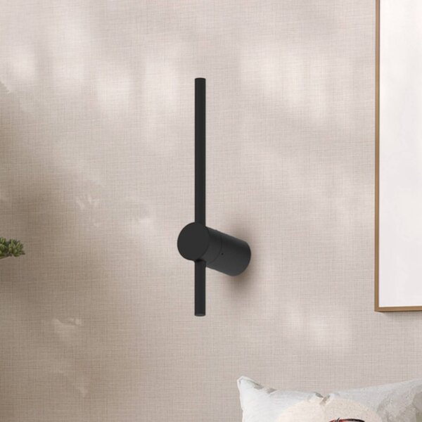 Kinkiet LED Swing Milagro Lighting, czarny, salon / jadalnia, metal, nowoczesny