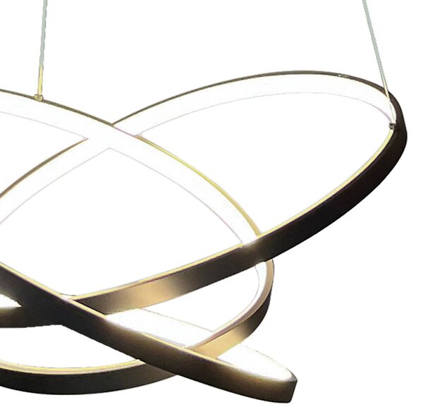 Lampa wisząca Empoli Milagro Lighting, czarny, salon / jadalnia, metal, nowoczesny