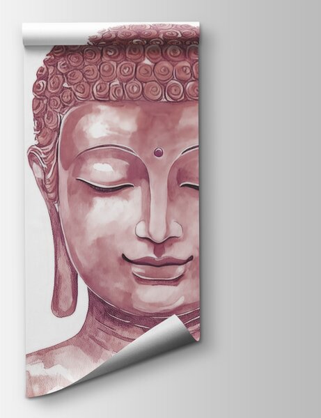 Fototapeta Obraz przedstawiający Buddę w otoczeniu kwiatów, Fototapety Kwiaty, Popularne Fototapety, w04005v2 - Tapeko.pl