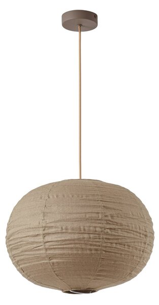 Lampa Wisząca Lindby, Autumn, ściemnialny, szary, salon, tkanina | tekstylia, skandynawski