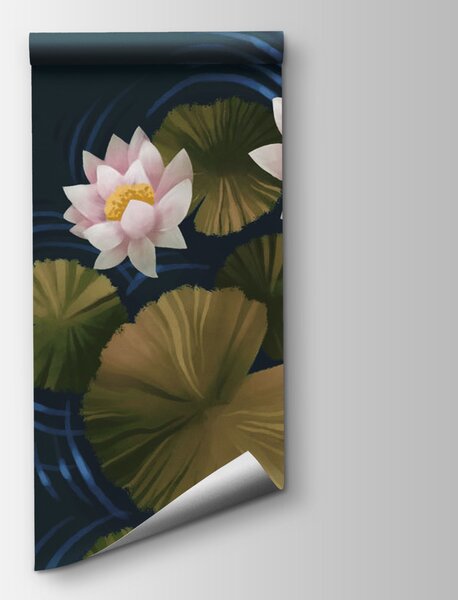 Fototapeta Lilii wodne w stawie, Fototapety Las, Popularne Fototapety, t01050 - Tapeko.pl