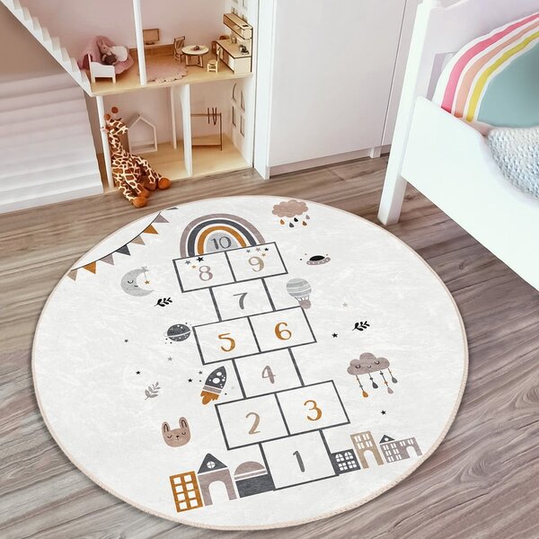 Kremowy dywan dziecięcy ø 100 cm Comfort – Mila Home