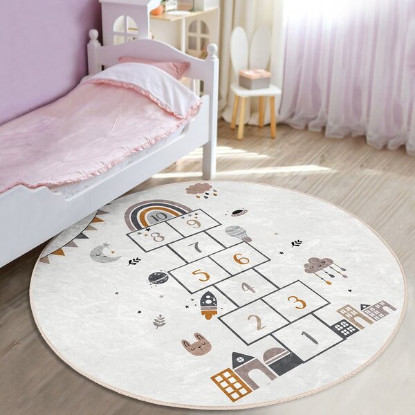 Kremowy dywan dziecięcy ø 100 cm Comfort – Mila Home