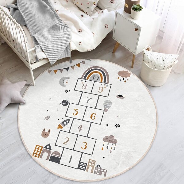 Kremowy dywan dziecięcy ø 100 cm Comfort – Mila Home