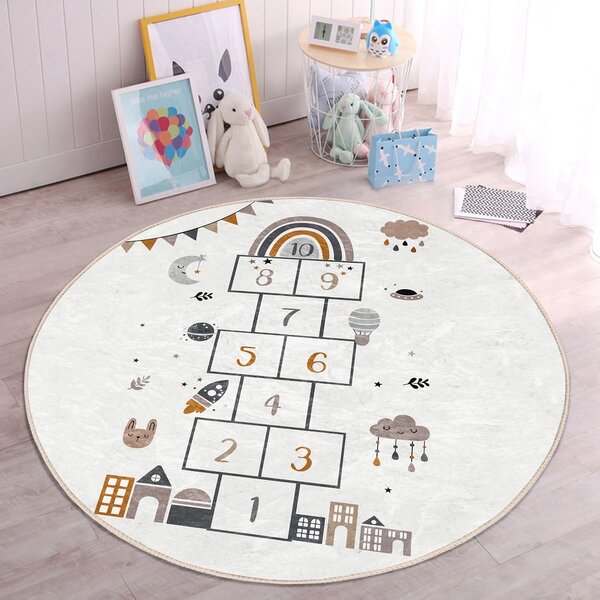 Kremowy dywan dziecięcy ø 100 cm Comfort – Mila Home