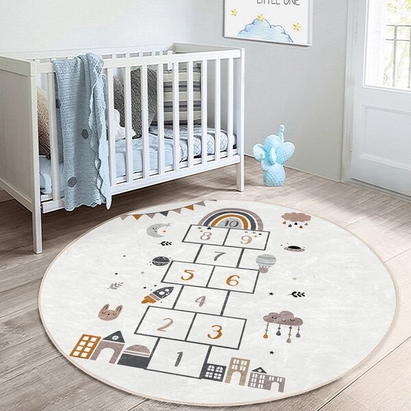 Kremowy dywan dziecięcy ø 100 cm Comfort – Mila Home