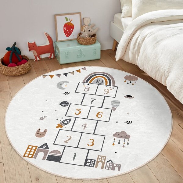 Kremowy dywan dziecięcy ø 100 cm Comfort – Mila Home