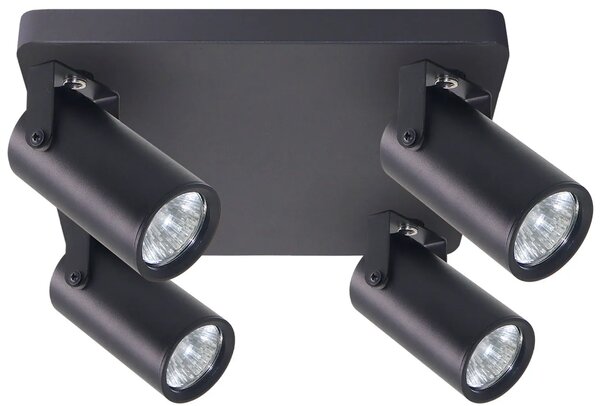 Czarna lampa sufitowa 4-punktowa loft - Z073 E0-K50