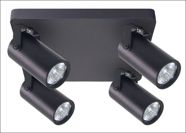 Czarna lampa sufitowa 4-punktowa loft - Z073 E0-K50