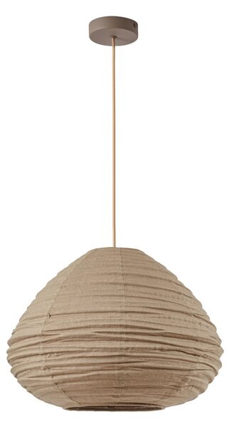 Lampa Wisząca Lindby, Autumn, ściemnialny, szary, salon, tkanina | tekstylia, skandynawski
