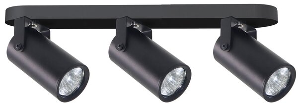 Czarna lampa sufitowa z 3 reflektorkami - Z072 F0-H60