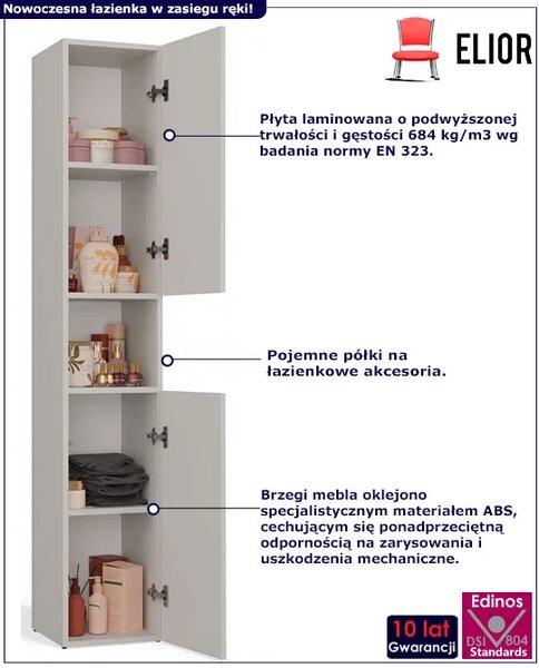 Kaszmirowy wysoki słupek łazienkowy S9-H46