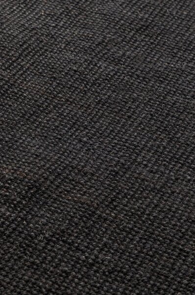 Czarny chodnik z juty 80x200 cm Bouclé – Hanse Home