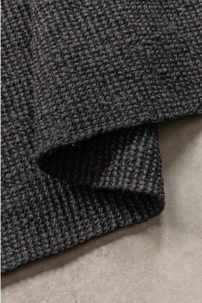 Czarny dywan z juty 80x150 cm Bouclé – Hanse Home